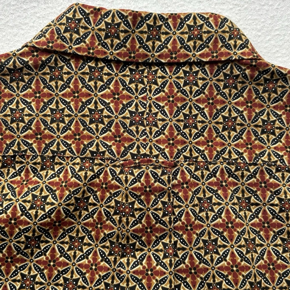 Todd Snyder Ceplok Geometric Pattern Long Sleeve Button Down Shirt Men's L - Picture 11 of 13